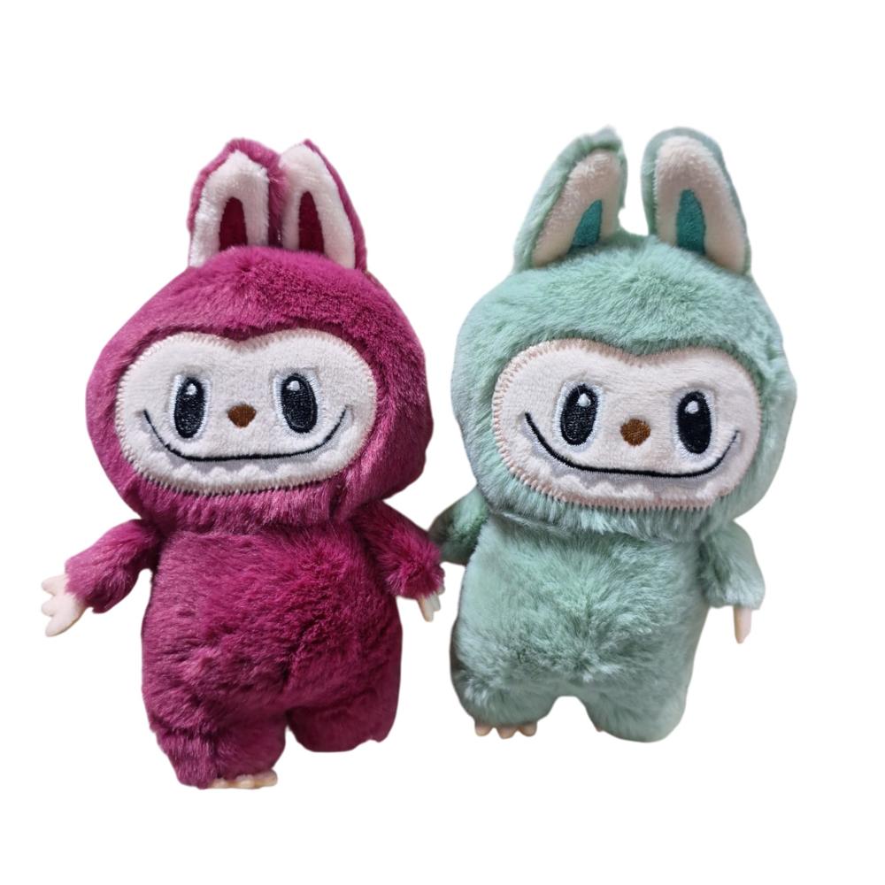 Modelo Labubu Set x2 Muñeco Peluche Llavero Importado Color al Azar