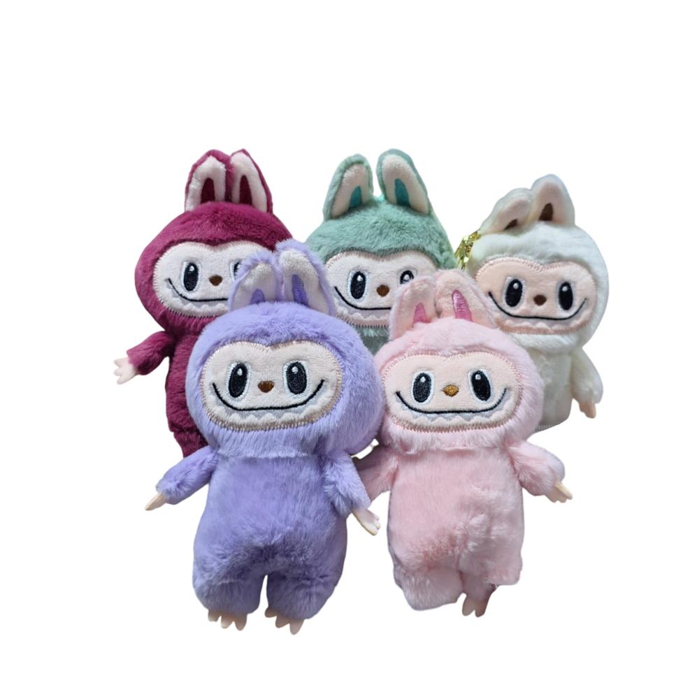 Modelo Labubu Set x5 Muñeco Peluche Llavero Importado