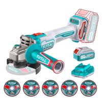 Amoladora Inalambrica 4½"" Incluye Bateria y Cargador Total tagli261521