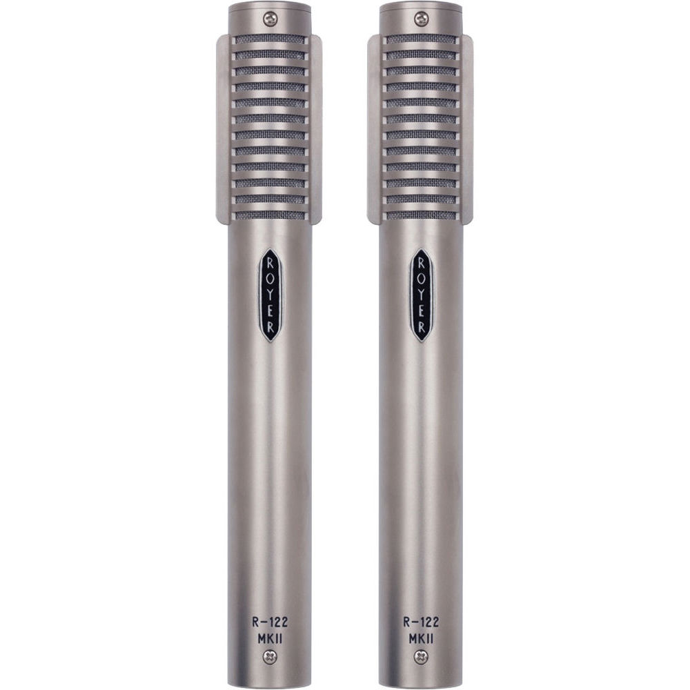Micrófono de Cinta Activo Royer Labs R-122 MKII (Níquel, Par Emparejado) - Circuito Alimentado por P