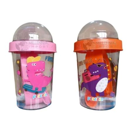 Yogurera Vaso con Cuchara Porta Yogurt y Cereal Niña Yogurera Vaso con Cuchara Porta Yogurt y Cereal Niña