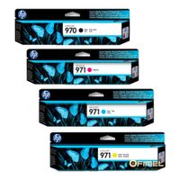 Kit Tinta HP 970 971 Negro Cyan Magenta Amarillo Original