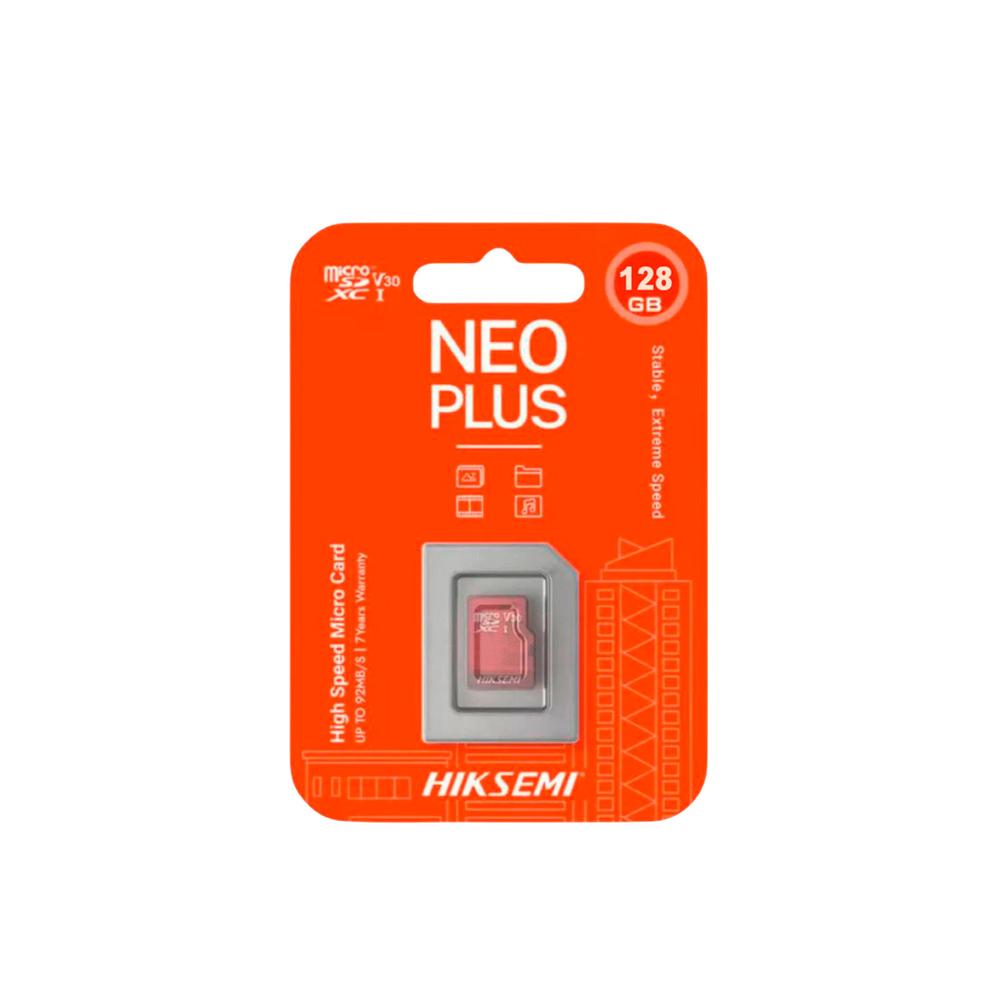 Tarjeta memoria Micro SD Neo PLUS Hiksemi 128GB Cámara Videovigilancia
