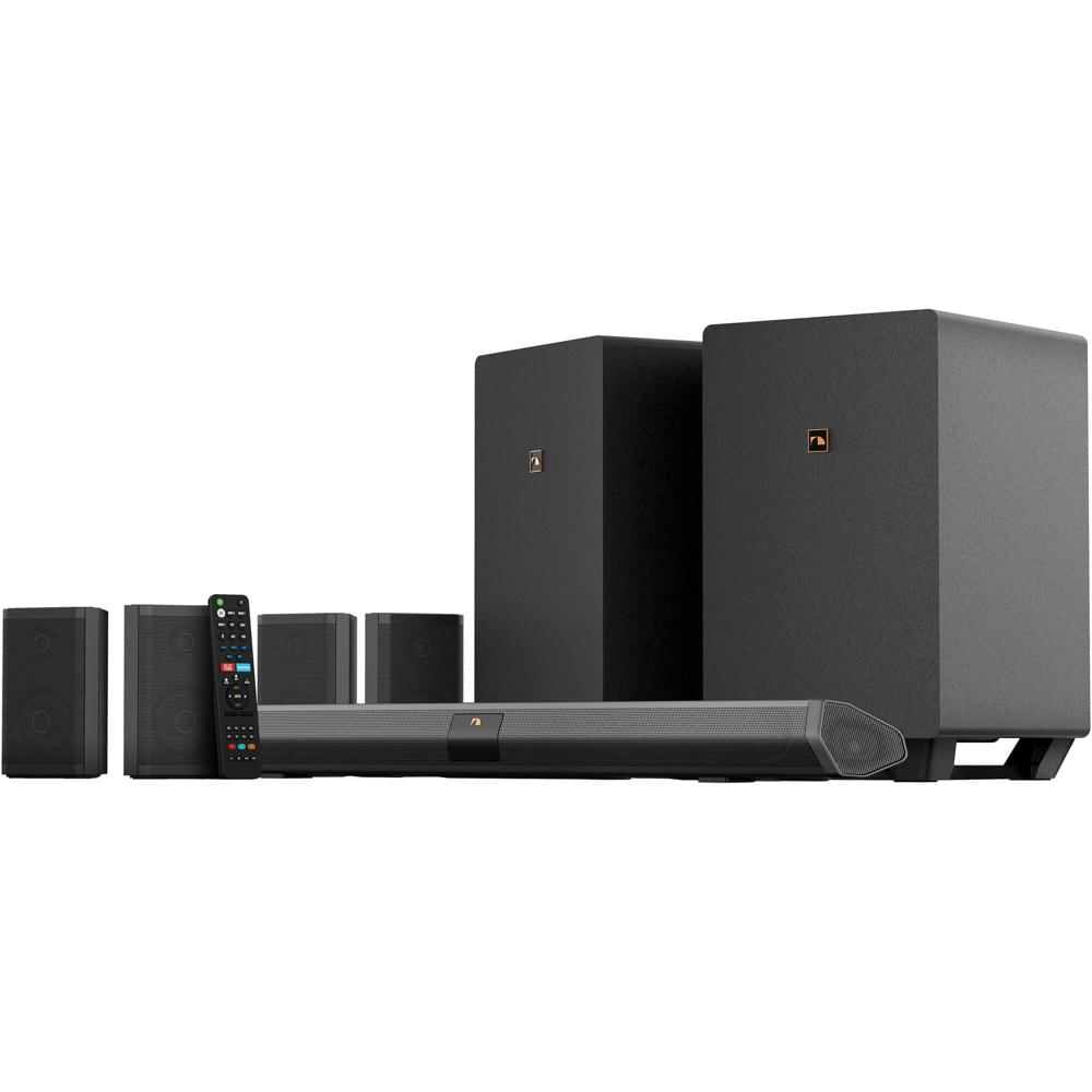 Sistema de Barra de Sonido Nakamichi Shockwafe Ultra 9.2 eARC 1300W - Configuración 9.2.4 Canales, S