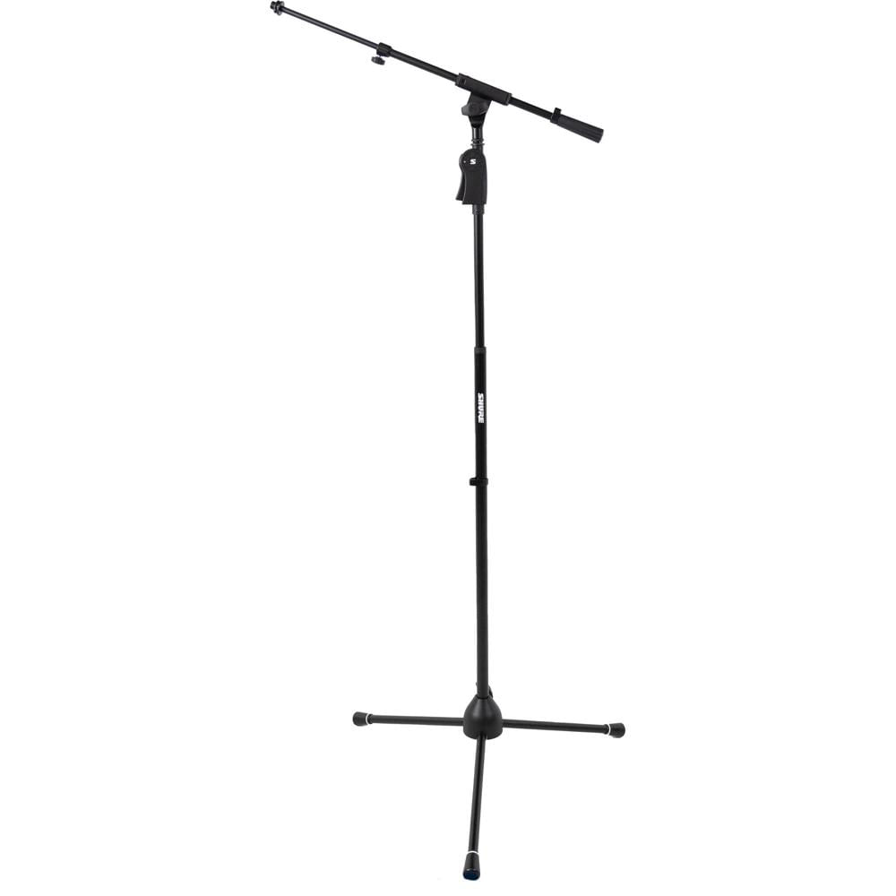 Soporte de Micrófono Tripode Deluxe Shure by Gator con Brazo Telescópico y Embrague de Pistol Grip d