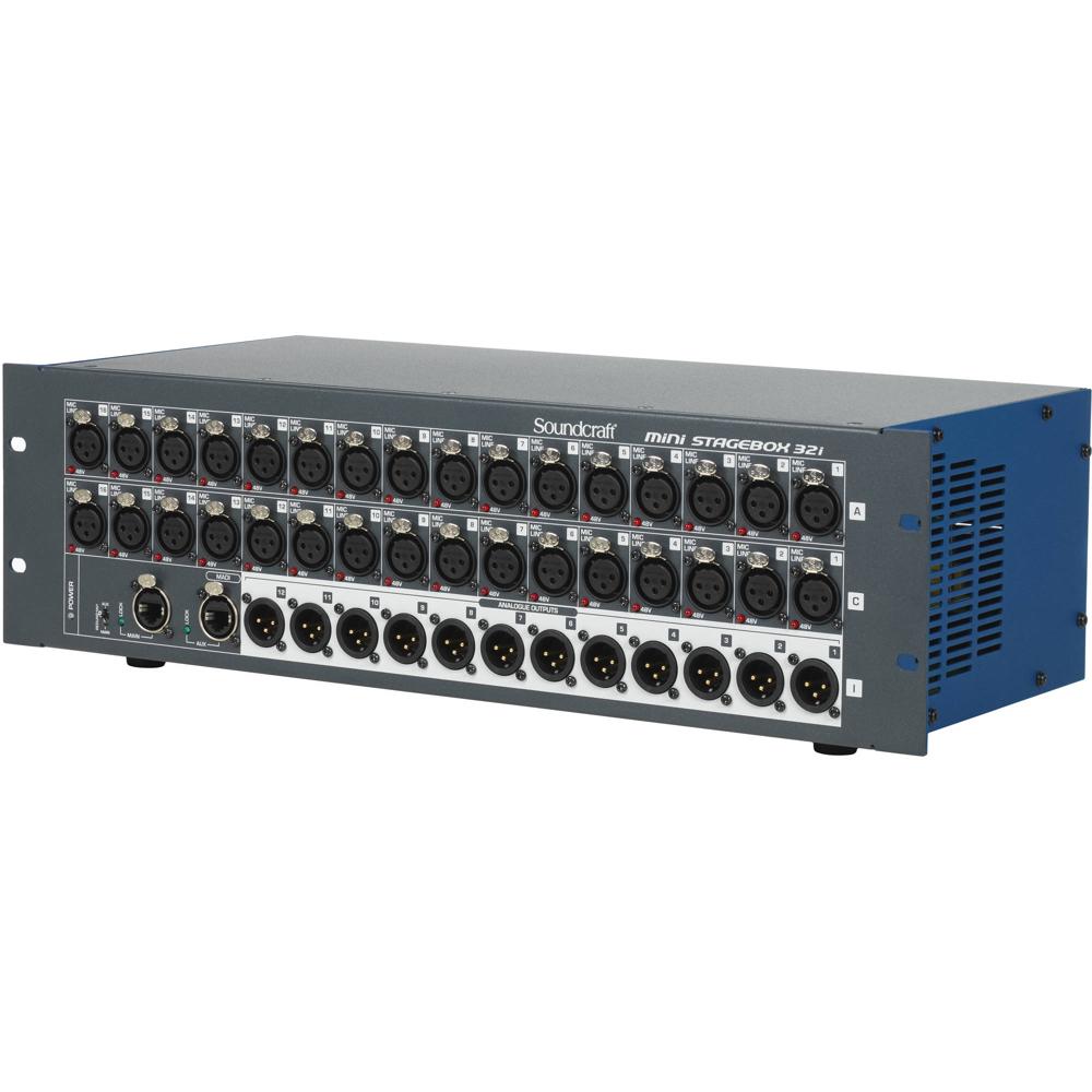 Soundcraft Mini Stagebox 32i: Expansor de I/O para Consolas Si Series con 32 Preamplificadores de Mi