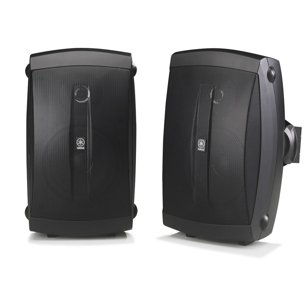 Yamaha NS-AW150 Altavoces Exteriores 2 Vías (Par, Negro) - Woofer de 5"" de Polipropileno, Tweeter de