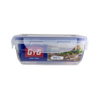 Taper Curve Cuadrado 670ml Basa Polipropileno Transparente Good & Good Curve