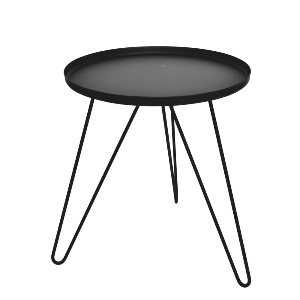 Mesa Auxiliar METHOME Metal Ébano Grande