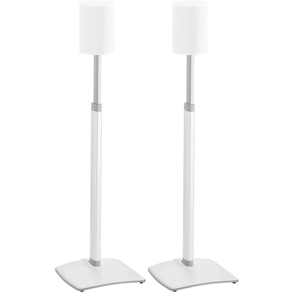 Soporte de Piso Ajustable SANUS para Altavoz Sonos Era 100 (Blanco, Par) - Altura Ajustable de 25.74