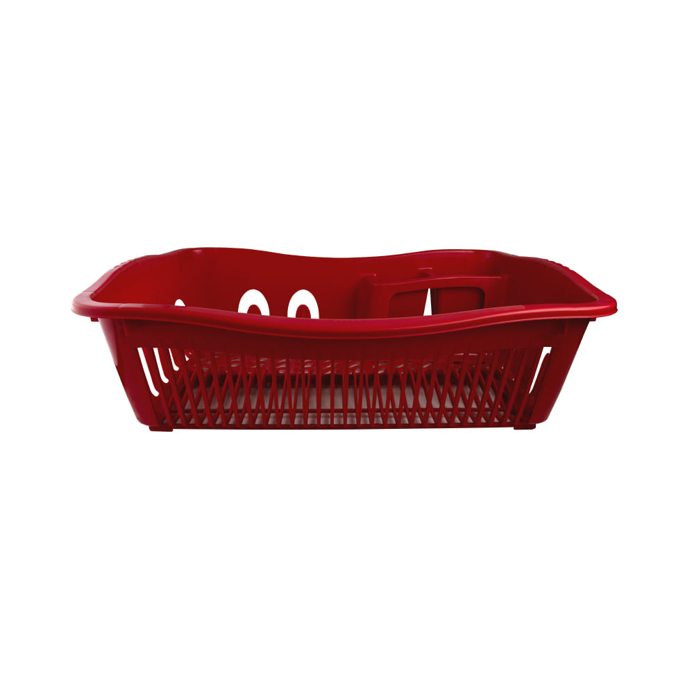 Escurridor Plástico Basa Buen Hogar Jumbo Rojo de 30 Platos