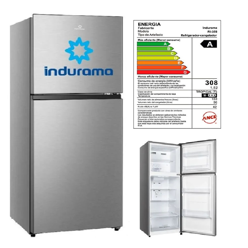 Refrigeradora Indurama RI-359 No Frost 203Lt Croma