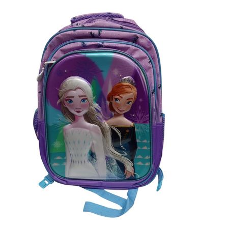 Mochila Escolar con Relieve 3D y Luces Led Morado Mochila Escolar con Relieve 3D y Luces Led Morado