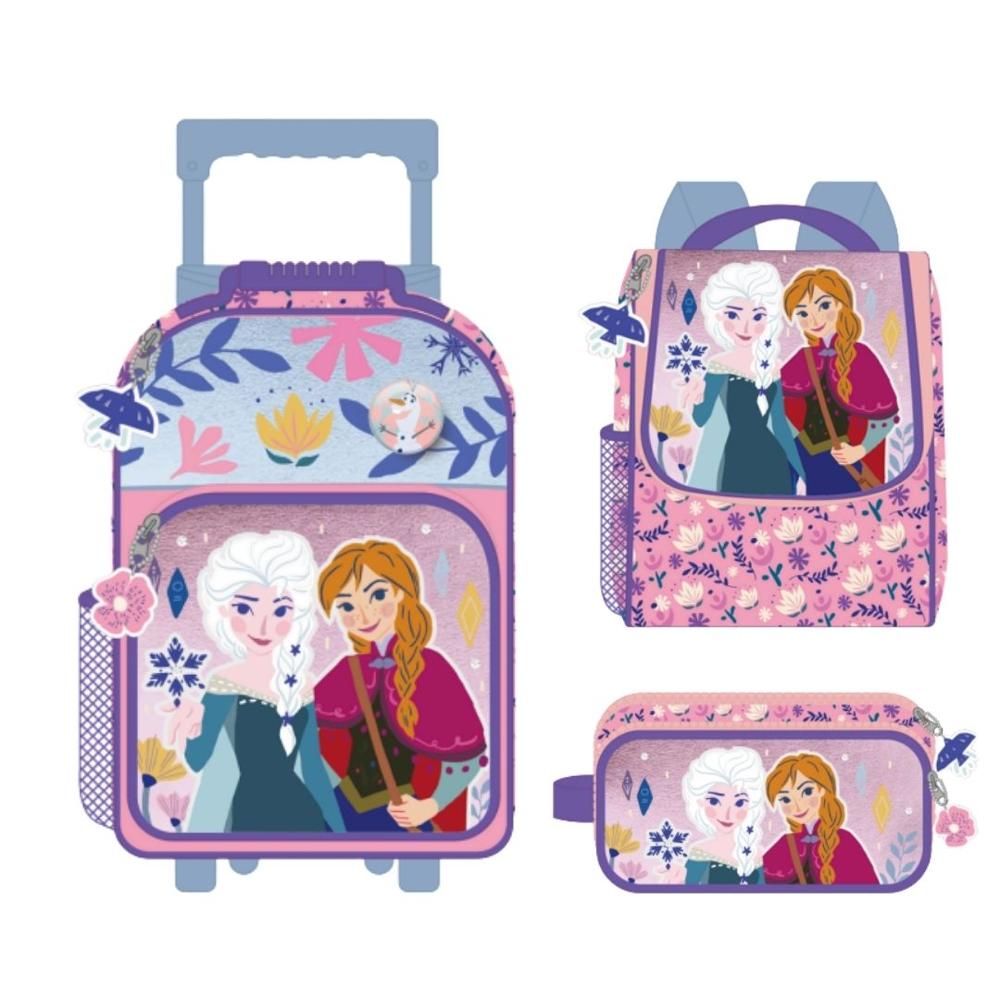 Pack Escolar Maleta Oficio Premium Disney Elsa Ana Hermanas - Promart