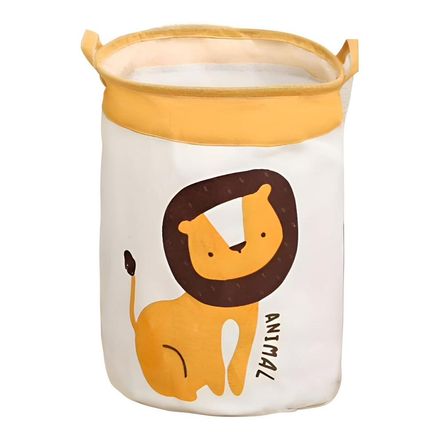 Cesto De Ropa Para Dormitorio Lavandería Diseño De Animales León  649LN02