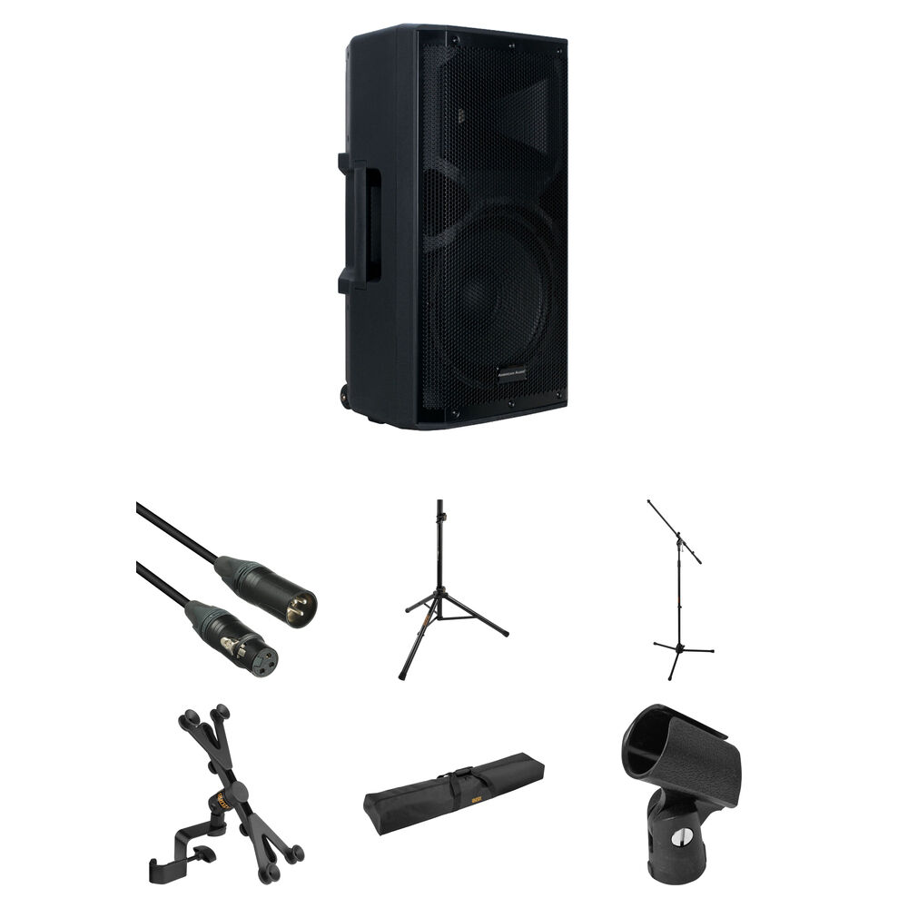 Sistema PA American Audio APX12 GO Bundle para Cantantes y Compositores - Ideal para Espacios de has