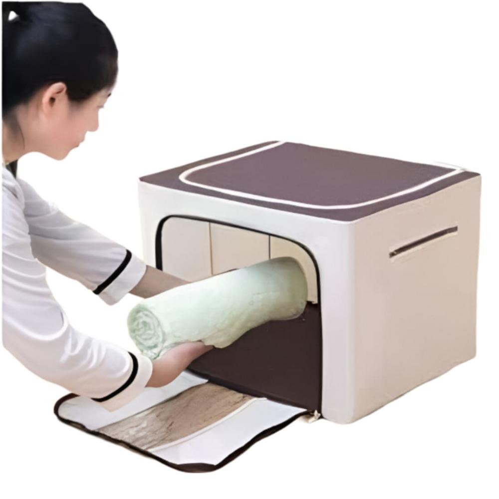Cesta Organizador Multiuso Plegable Para Sábanas Lugo Beige  235BE02