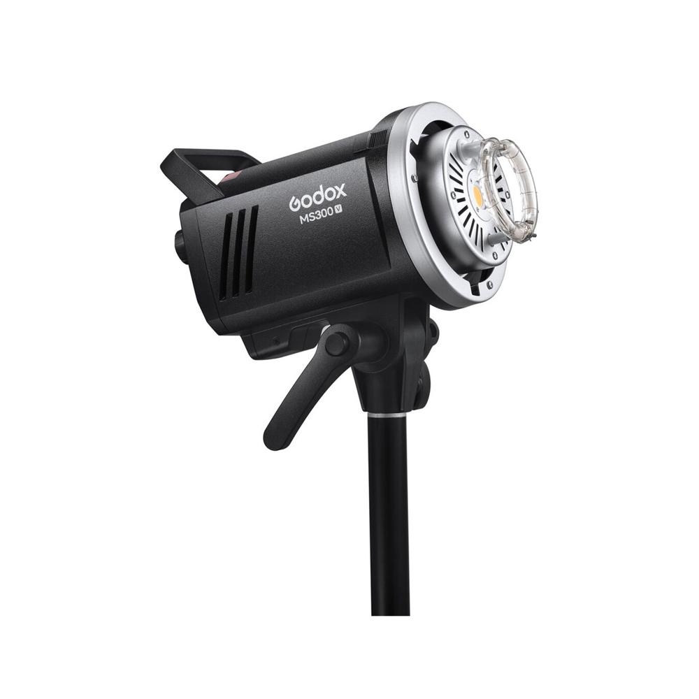 Flash de estudio Godox MS300-V con luz LED de modelado
