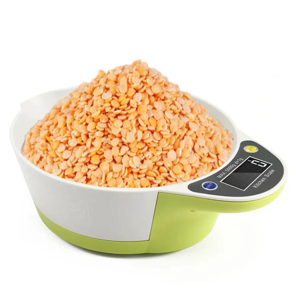 Balanza Digital Gramera 5kg Multifucional Tipo Tazón Bowl para Cocina