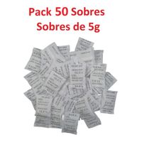 Silica Gel Sobre 5g x 50 sobres Original Sellada