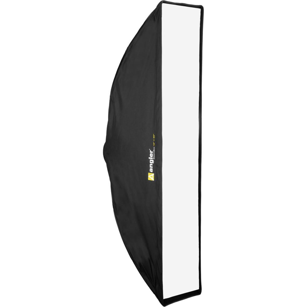 Angler BoomBox Strip Softbox V2 (12 x 55"") - Para Monolights, Strobes y Luces LED, Interior Plateado