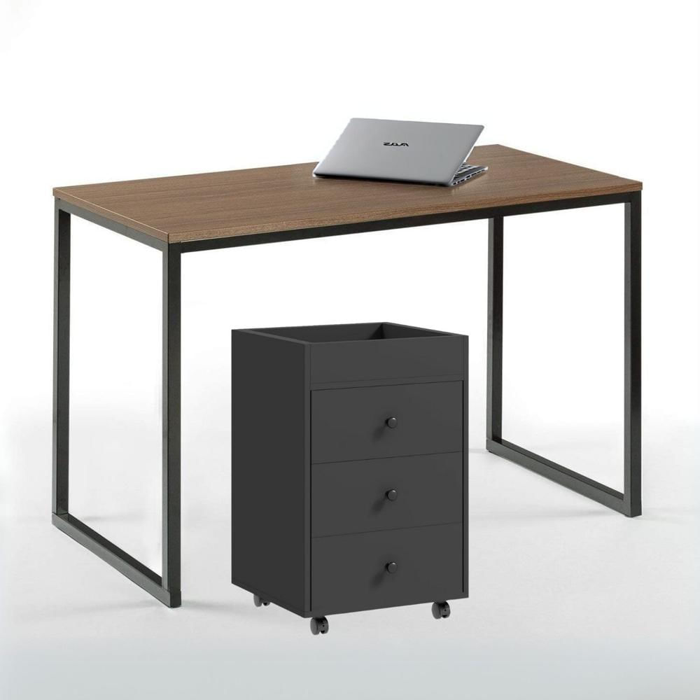 Combo Summer Escritorio Gales + Cajonera Negra Coricha Home