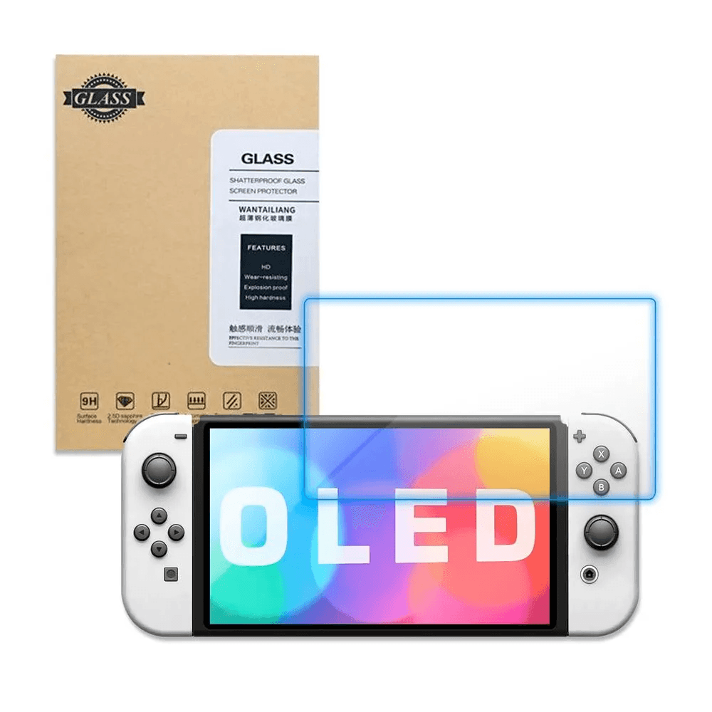 Protector Pantalla Mica Vidrio Templado Para Nintendo Switch Oled