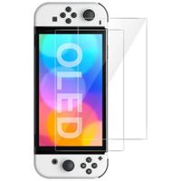Protector Pantalla Mica Vidrio Templado Para Nintendo Switch Oled ( Pack 2 unid.)