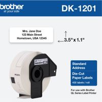 Cinta Brother DK-1201 Etiquetas Autoadesibas Pre-cortadas