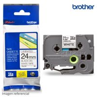 Cinta Brother TZE-251 Negro Sobre Blanco 1plg 24mm