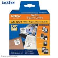 Cinta Brother DK1221 Etiquetas Cuadradas 10.11plg X 10.11plg