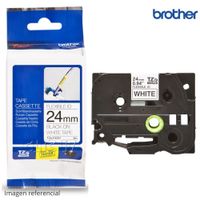 Cinta Brother TZEFX251 Negro Sobre Blanco