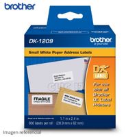 Etiquetas Pequeñas de Papel Brother DK-1209 800 etiquetas