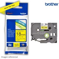 Cinta Brother TZE-641 Negro Sobre Amarillo 3.4plg 18mm