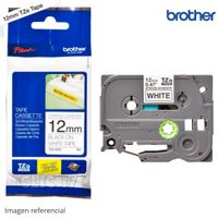 Cinta Brother TZE-S231 Negro Sobre Blanco INDUSTRIAL 1 2"" 12 mm