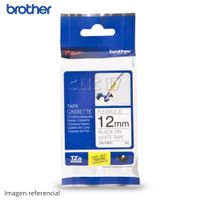 Cinta Laminada Brother TZEFX231 12mm X 8m Negro Sobre Blanco Industrial