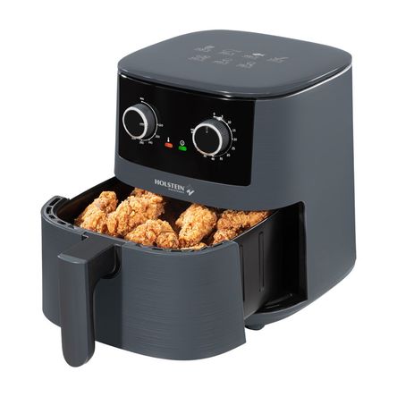 Freidora de Aire Holstein HH-09114019DG-V03 4.2L Negro, con Temporizador