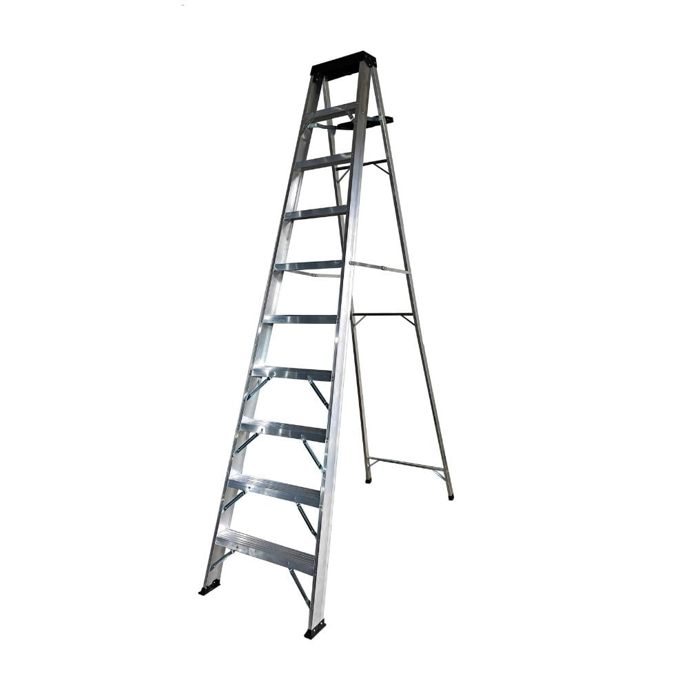 Escalera Tijera 10 Pasos Werken Aluminio Plata Escalera Tijera 10 Pasos Werken Aluminio Plata