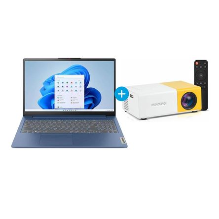Combo Laptop Lenovo IDEAPAD SLIM 3 y PROYECTOR LED DIGITAL