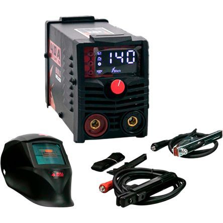 Soldadora Inverter Bull Welder Arco 140A + Mascara Soldadora Inverter Bull Welder Arco 140A + Mascara
