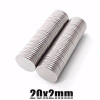 Iman De Neodimio Modelo Disco 20mmx2mm Pack 10 unds