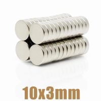 Iman De Neodimio Modelo Disco 10mmx3mm Pack 20 unds