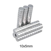 Iman De Neodimio Modelo Disco 10mmx5mm Pack 10 unds