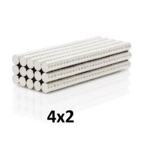 Iman De Neodimio Modelo Disco 04mmx2mm Pack 50 unds