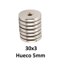 Iman De Neodimio Modelo Disco 30mmx3mm-5mm 3 unds