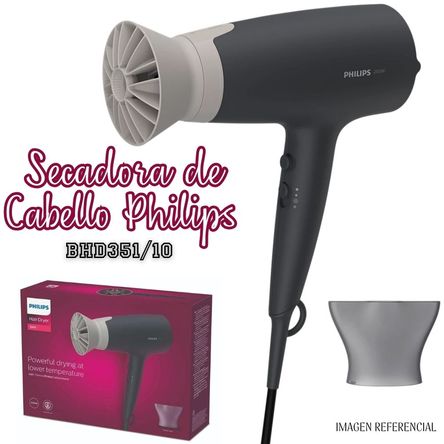 Secadora de Cabello Philips BHD351- Negro Secadora de Cabello Philips BHD351- Negro