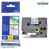 Cinta Brother TZE-241 Negro Sobre Blanco 3.4plg x 8 MTS 18mm