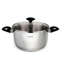 Olla de Acero Inoxidable Gia Plus con Tapa de Vidrio y Difusor - 4.4L, N22 1830220001