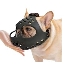 Bozal Máscara De Silicona para Perros de Cara Plana Talla M
