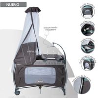 Cuna Corral Mecedora Napy Gris